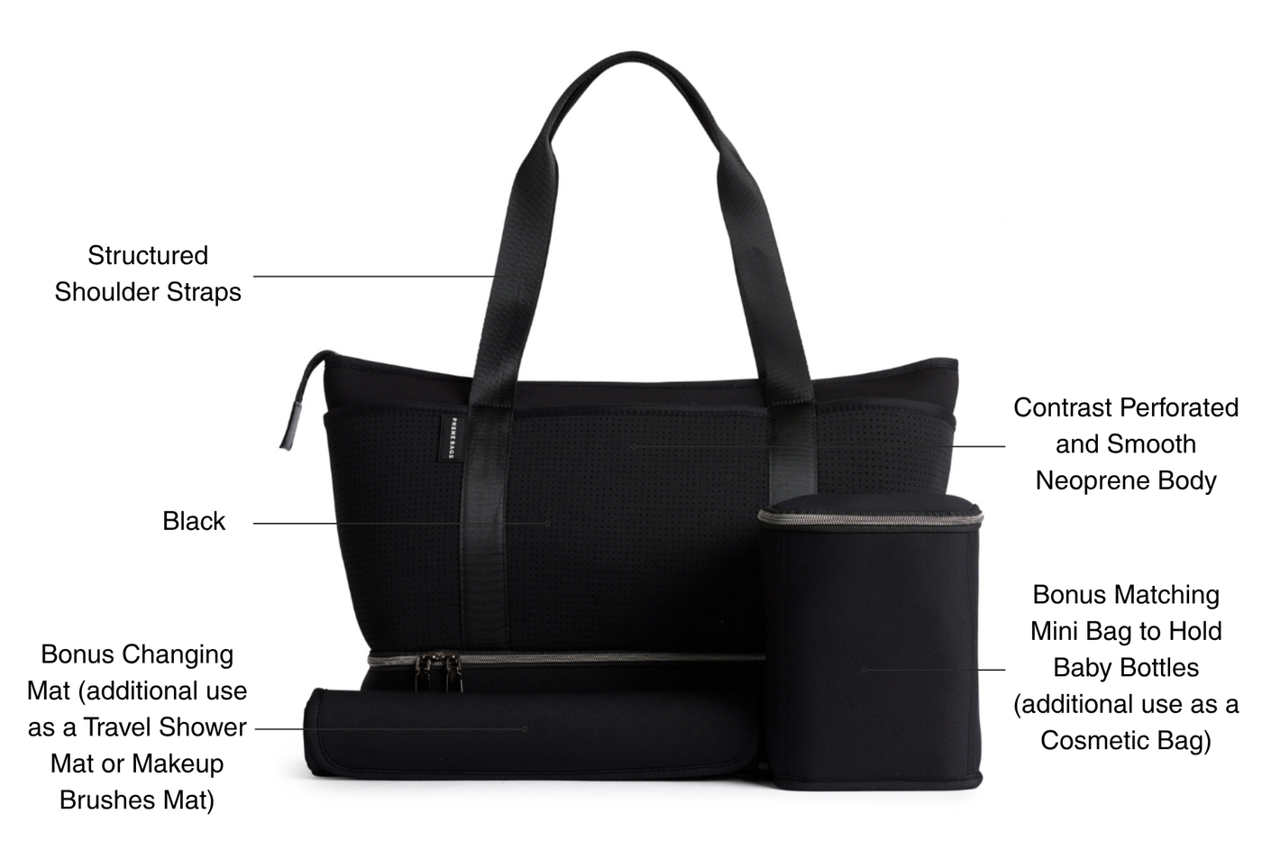 Front_-_The_Sunday_Bag_BLACK. Front_-_The_Sunday_Bag_BLACK.