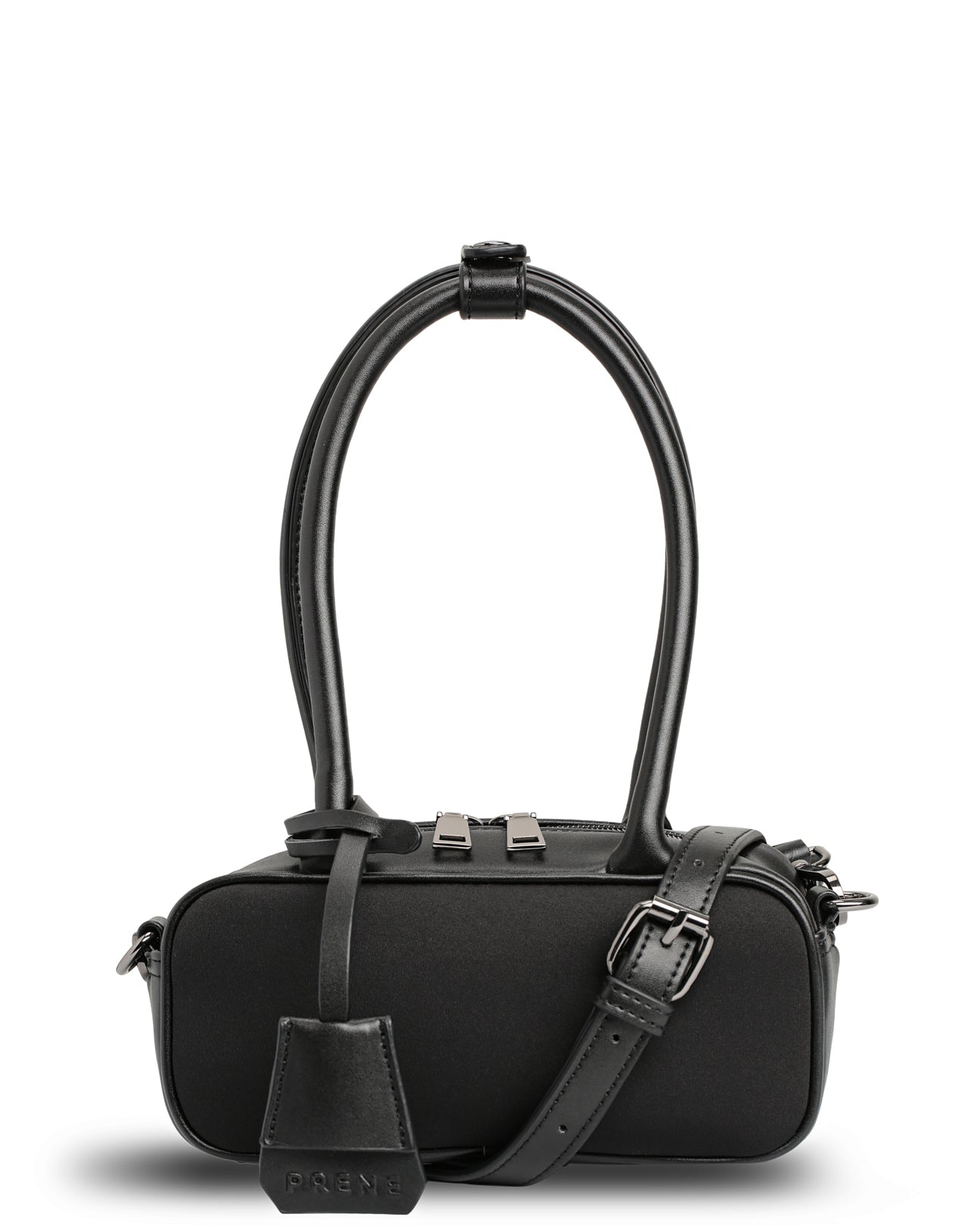The Hallie Bag (BLACK) Neoprene Mini Crossbody Bag