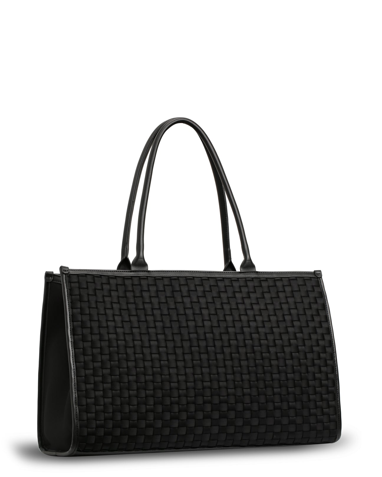 The Era Bag (BLACK) Woven Neoprene Tote Bag
