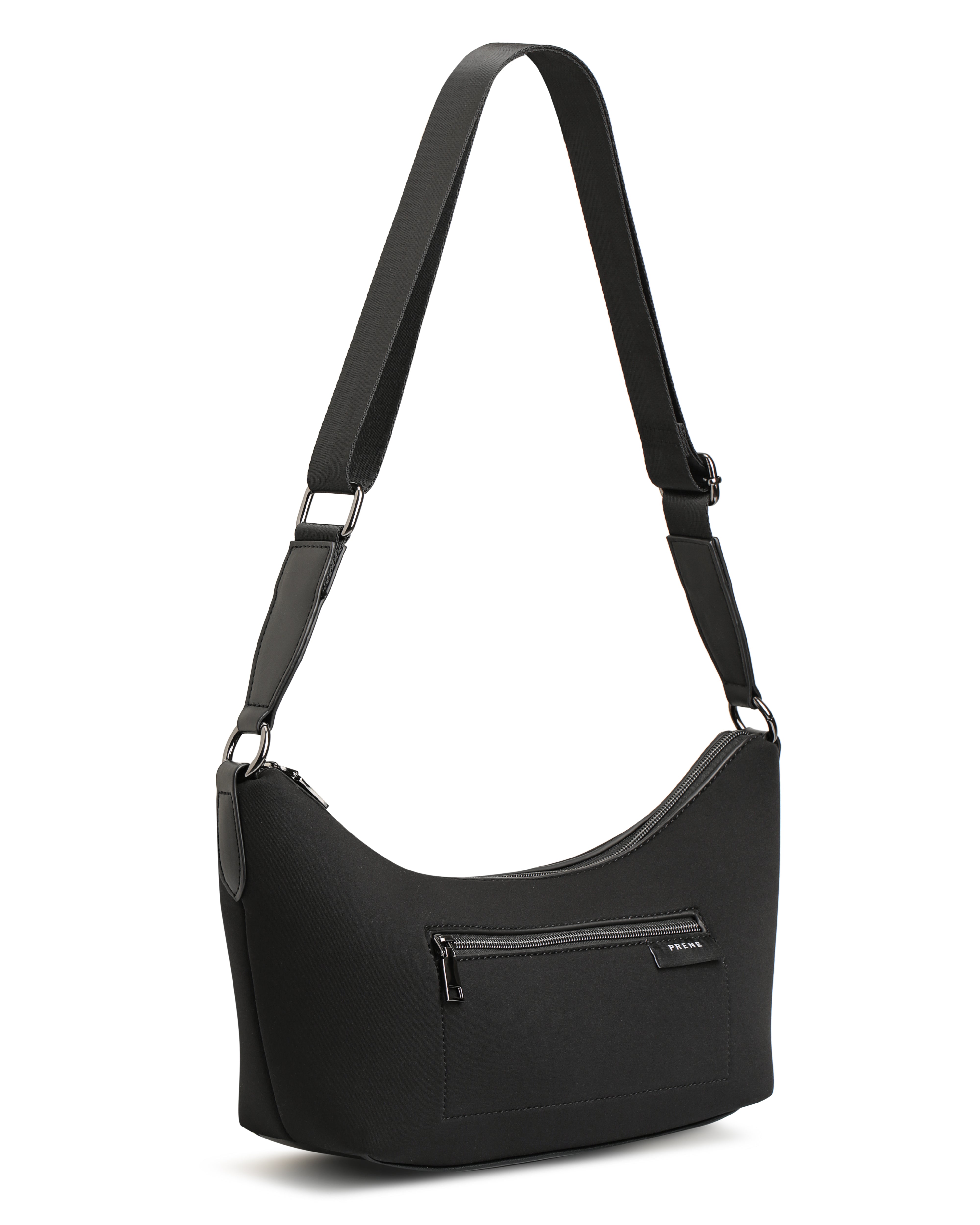 【Prene Bags】ネオプレンクロスボディバッグ■The Mara The Mara Bag (BLACK) Neoprene Crossbody Bag – Prene