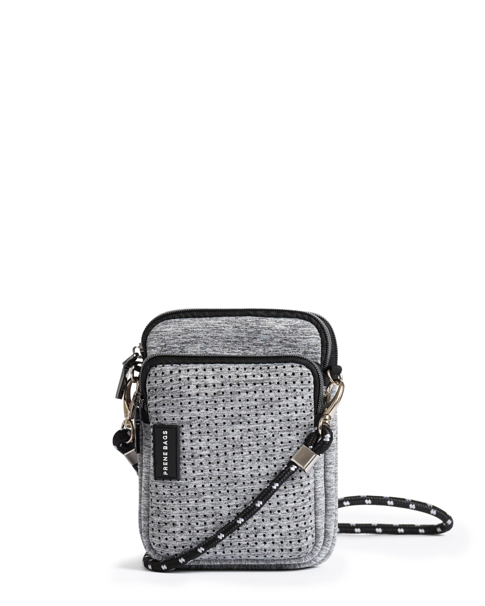 The Mimi Bag (LIGHT GREY MARLE) Neoprene Crossbody Bag