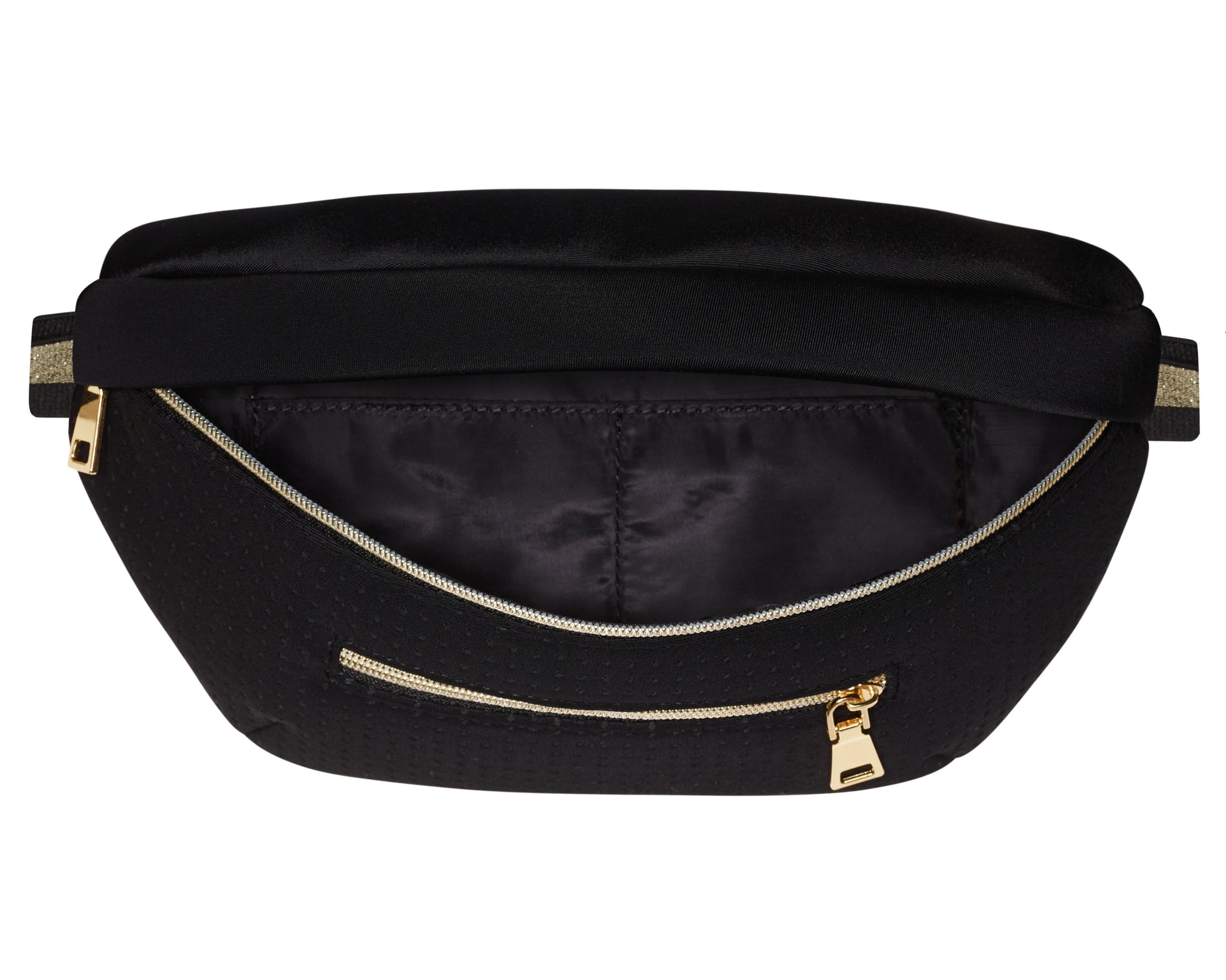 The Sportif Waist Bag - Rebecca Judd x Prene (BLACK / GOLD) Neoprene Bum / Waist / Chest Bag